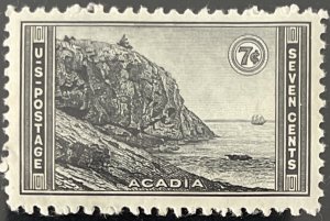 Scott #746 1934 7¢ National Parks Acadia unused hinged