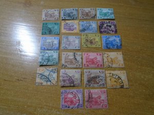 Malaya  #  49-52/54-68/70-72  used