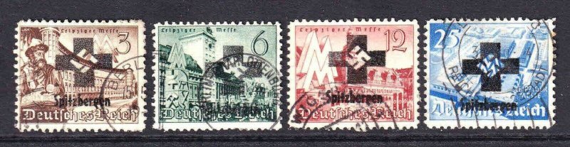 GERMANY 494-497 SPITZBERGEN OVERPRINT CDS F/VF TO VF