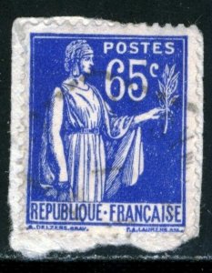 FRANCE #271 , USED ON PAPER - 1937 - FRAN100