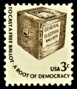 US 1584 MNH VF 3 Cent Ballot Box