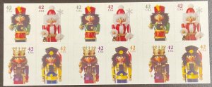 4360-4363  Christmas Nutcrackers MNH 42 c Convertible pane of 20  FV $8.40  2008