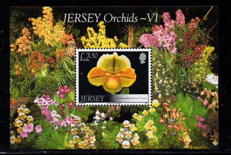 Jersey Sc 1325 2008 £2.50 Orchid stamp sheet mint NH
