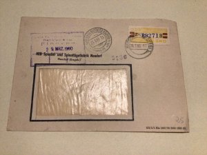 German Democratic Republic 1960 official courier stamps postal cover Ref 66563