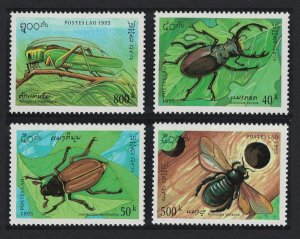 Laos Beetles Grasshopper Insects 4v 1885 MNH SC#1243-1246 SG#1467-1470