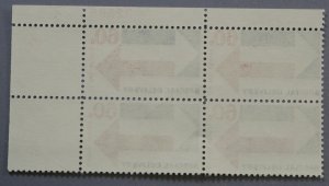 United States #E23 60 Cent Special Delivery Plate Block of Four MNH