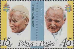 Poland 1987 MNH Stamps Scott 2806a Visit of Pope John Paul II