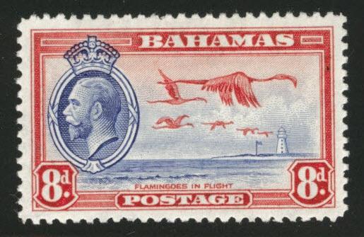 BAHAMAS Scott 96 1935, KGV Flamingo MH* stamp CV$7.50