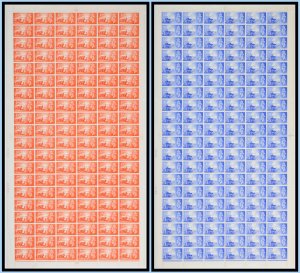 SGc1-SGc2 1948 GVI Channel Island Liberation Full sheets UNMOUNTED MINT/MNH