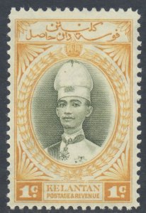 Malaya Kelantan Scott 29 - SG40, 1937 Sultan 1c MH*