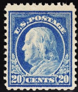 US # 515 20c Light Ultramarine Franklin MINT NH  SCV $85