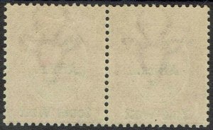 SOUTH WEST AFRICA 1923 KGV SETTING I 1D PAIR ERROR AFRICA ABOVE MNH **  CERT