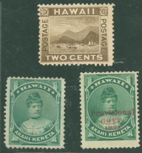 Hawaii #42/55/75  Multiple