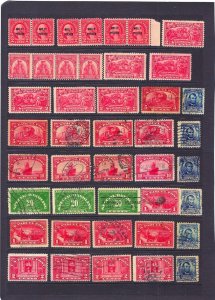 JASTAMPS: Stamp collection Old  U.S. stamps #304, 637, 644, 646, Q5, Q6 AND MORE