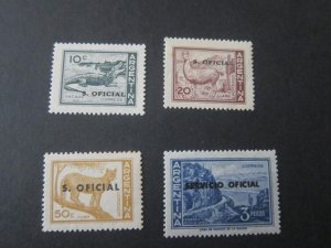 Argentina 1964 Sc O113-5,122 MH