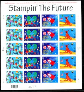 U.S. #3414-3417 FULL SHEET