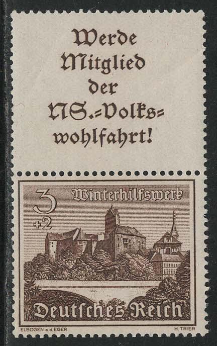 Germany Scott # B160, label A11.4, mint nh, se-tenant, Mi# S257