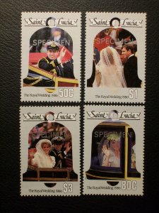 Saint Lucia Scott #846-849 mnh SPECIMEN