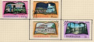 Barbados Sc 376-79 1972 International Book Year  stamp set used