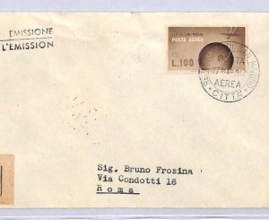 SAN MARINO 1946 FDC Air Mail Registered 100L HIGH VALUE First Day Cover YE132