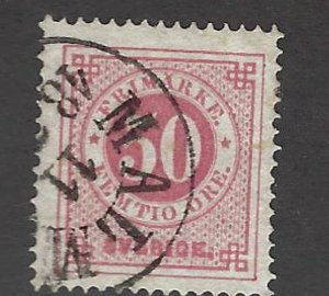 Sweden SC#26 Used VF SCV$40.00...Grab a Bargain!