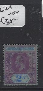 GILBERT AND ELLICE ISLANDS (P1804B)  KGV 2/-  SG 21   VFU