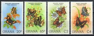 Ghana Stamp 789-792  - Flowers and butterflies