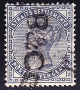 Malaya Straits Settlements Scott 39  wtmk CC  F to VF used. FREE...