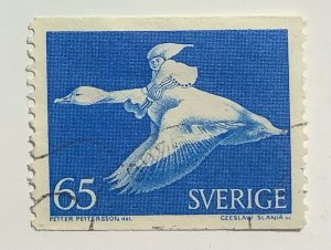 Sweden 1971  Scott 747A used - 65o, Nils Holgersson riding Wild Goose