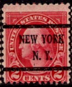 US Stamp #634x43 - George Washington - Regular Issue 1926-34 Precancel