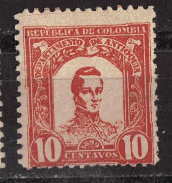 Colombia - Antioquia  Scott # 123 - MH