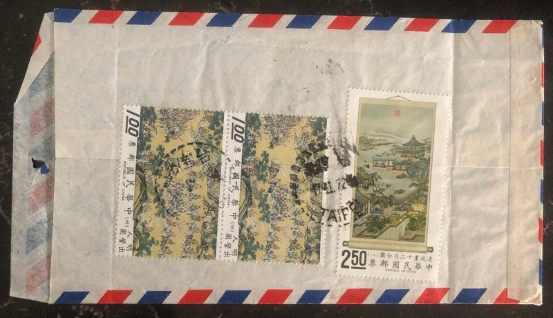 1972 Taipei Taiwan China Missionary Airmail Cover To New York USA