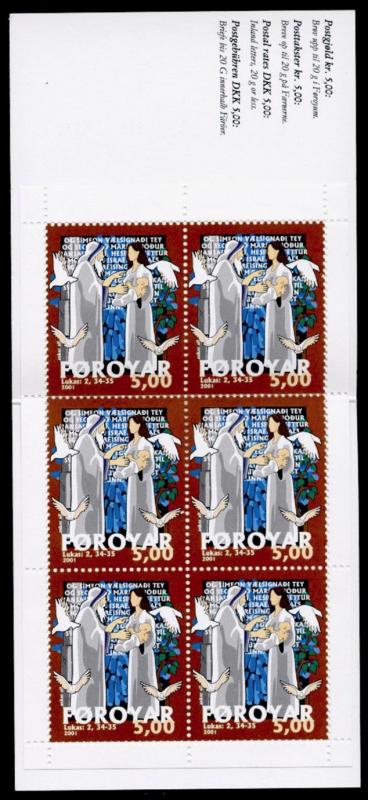 Faroe Islands 407a Booklet MNH Bible Stories, Dove