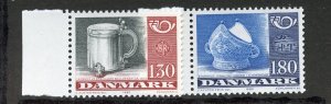 Denmark, Scott #670-71, Mint, Never Hinged complete set