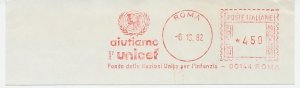 Meter cut Italy 1982 UNICEF