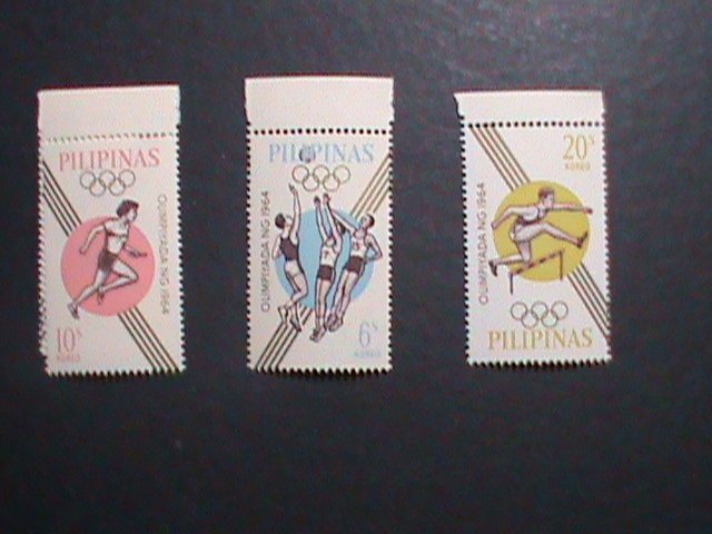 PHILIPPINES-1964-SC# 915-18TH OLYMPIC GAMES-TOKYO'64- JAPAN MNH-VERY FINE