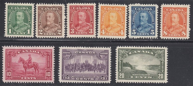 Canada #217-225 Mint