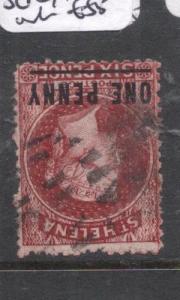 St Helena SG 8x Reversed Watermark VFU (5dmc)