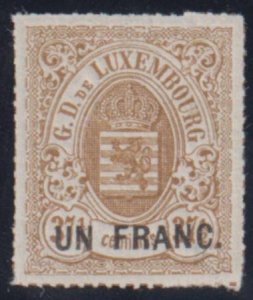 Luxembourg 26 NH with APS Cert cv $875 for Hinged