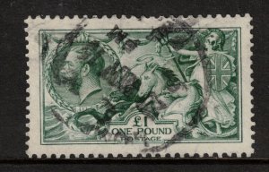 Great Britain #404 (SG #176a) Extra Fine Used Dull Blue Green Shade **W\ Cert.**