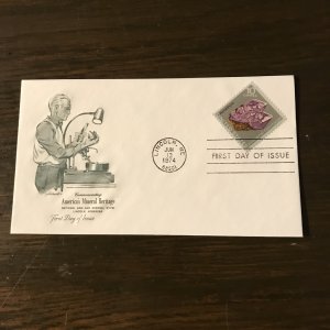 FDC - US 1540  10¢ Mineral Heritage-Amethyst (1) W/Cachet - Canceled Lincoln, NE