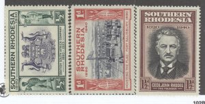 Southern Rhodesia, Scott #56-58, MNH