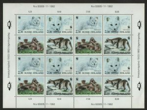 $Finland Sc#907 M/NH/VF WWF full sheet, Cv. $22