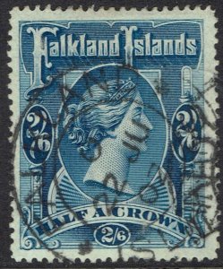 FALKLAND ISLANDS 1898 QV 2/6 USED