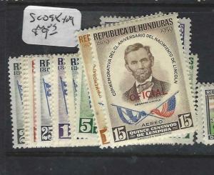 HONDURAS  (PP1702B)  LINCOLN A/M OFFICIAL SC O98-109  MOG