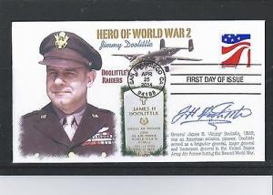 JIMMY DOOLITTLE RAIDERS WWII AUTOGRAPH SIGNED 2014  FDC
