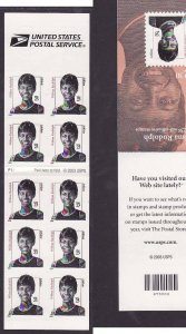 USA-Sc#BK279A- id12-unused NH booklet-Wilma Rudolph-Tennis-2000-