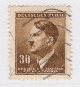 Czechoslovakia Ger. 1942 BOHEMIA AND MORAVIA 30h Used A25P41F19192 Protectorate-