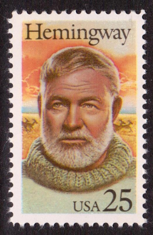 Scott 2418 25¢ Ernest Hemingway Single, MNH