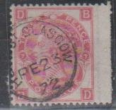 SG: 102/3 Plate 7 (BD)  used  Glaasgow Scotland  1871